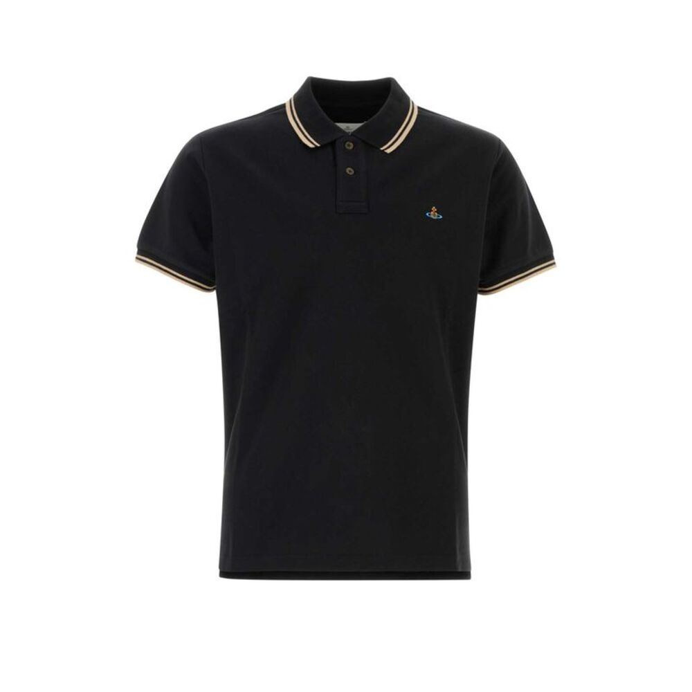 Vivienne Westwood Men Black Piquet Classic Polo Shirt